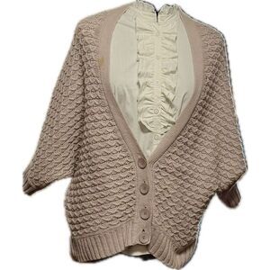 Halogen women’s size‎ small cashmere blend boat, neck cardigan